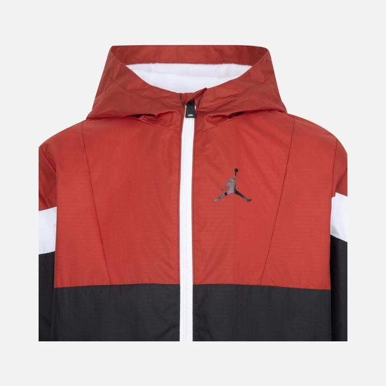 Nike Jordan Blocked Fleece Lined Windbreaker Full-Zip Hoodie Çocuk Ceket