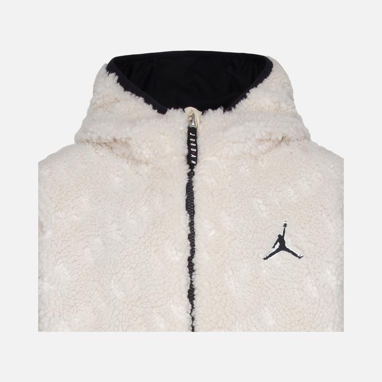 Nike Jordan Jacquard Sherpa Full-Zip Hoodie (Boys') Çocuk Mont