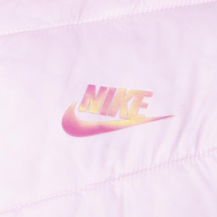 Nike Sportswear Colorblock Chevron Puffer Full-Zip Hoodie (Girls') Çocuk Mont