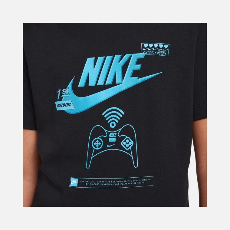 Nike Sportswear Futura Fill ''Swoosh Measuring Device Graphic'' Short-Sleeve Çocuk Tişört