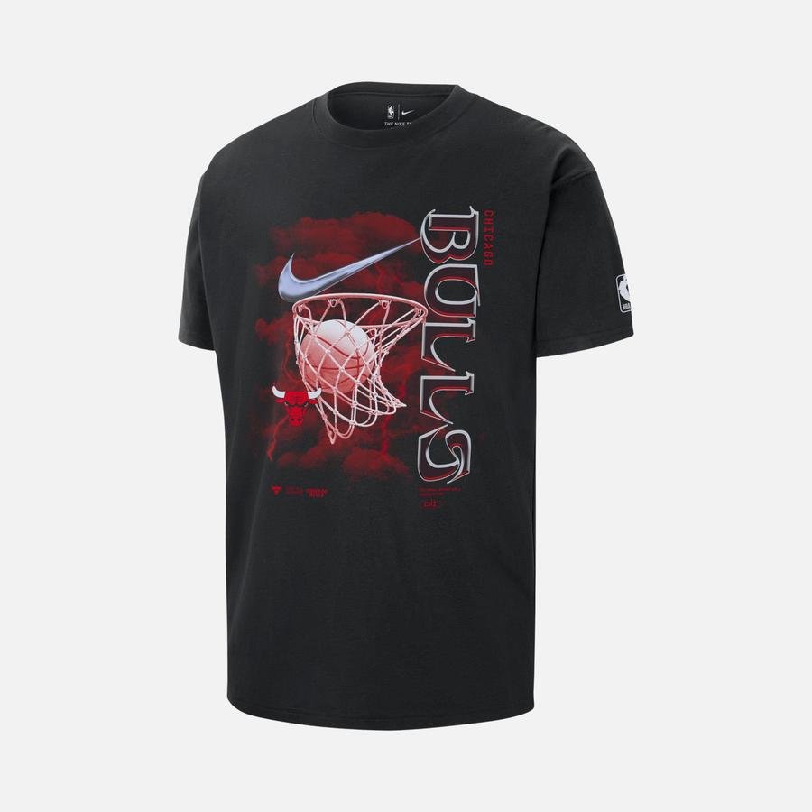  Nike Chicago Bulls Courtside Max90 NBA Short-Sleeve Erkek Tişört