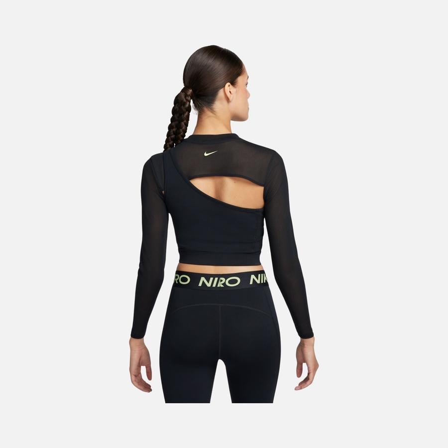  Nike Pro Cropped Novelty Training Long-Sleeve Kadın Tişört