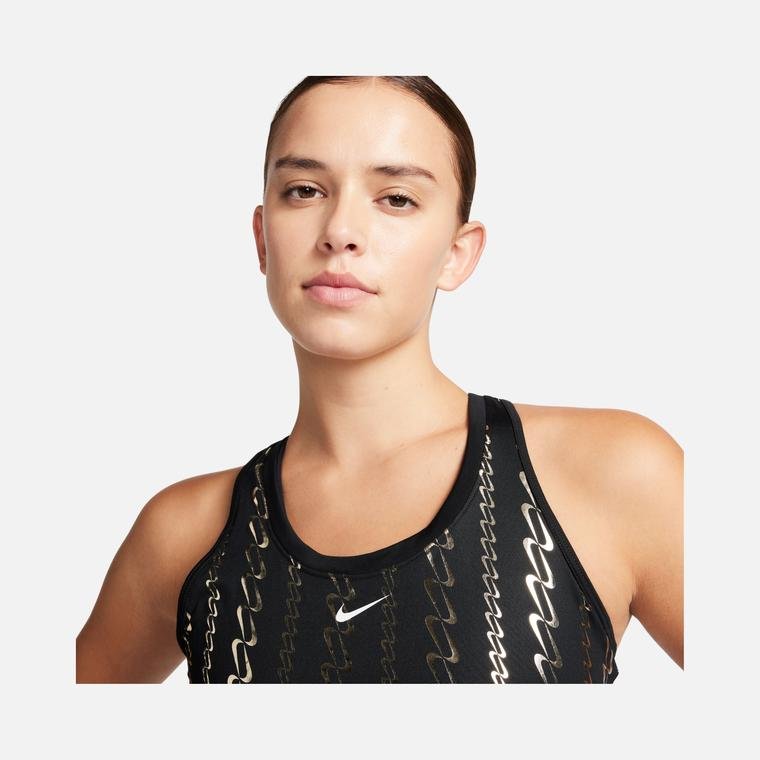 Nike Dri-Fit One Cropped ''Metallic Printed'' Training Kadın Atlet