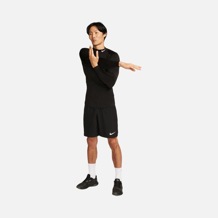 Nike Pro Dri-Fit Fitness Mock-Neck Athletic Training Long-Sleeve Erkek Tişört
