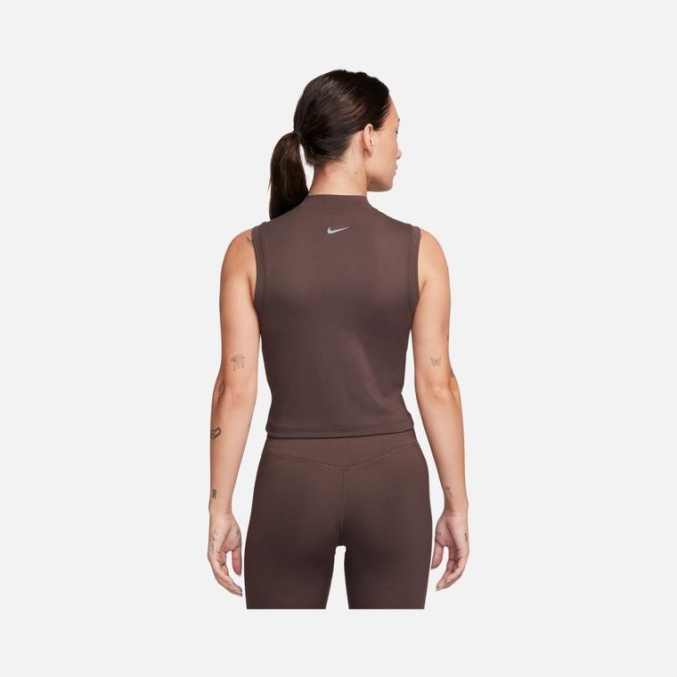 Nike One Dri-Fit Fitted Mock-Neck Cropped Training Kadın Atlet