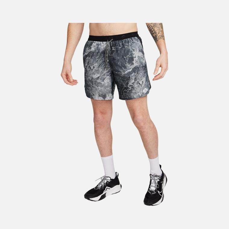Nike Stride Dri-Fit 7" Brief-Lined All-Over Printed Running Erkek Şort