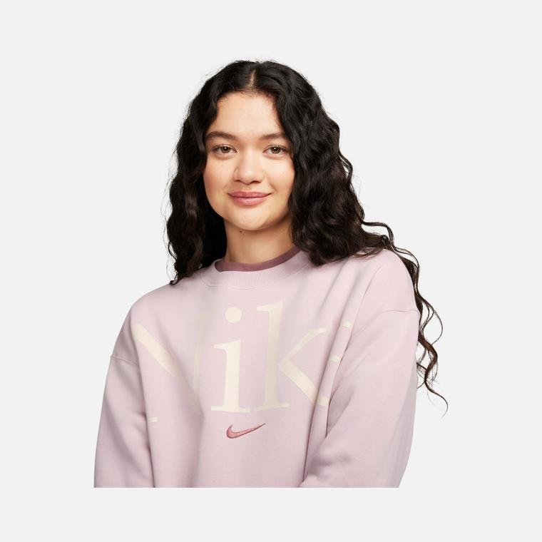 Nike Sportswear Phoenix Fleece Oversized Crew-Neck Logo Kadın Sweatshirt