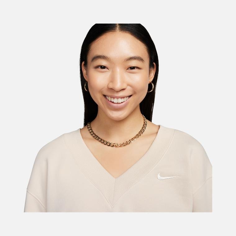Nike Sportswear Phoenix Fleece Cropped V-Neck  Kadın Sweatshirt