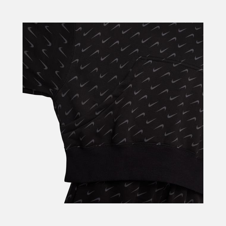 Nike Sportswear Phoenix Fleece Over-Oversized All-Over Print Pullover Hoodie Kadın Sweatshirt