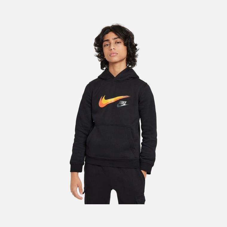 Nike Sportswear ''Multi Spray Paint Swoosh Logo'' Hoodie (Boys') Çocuk Sweatshirt