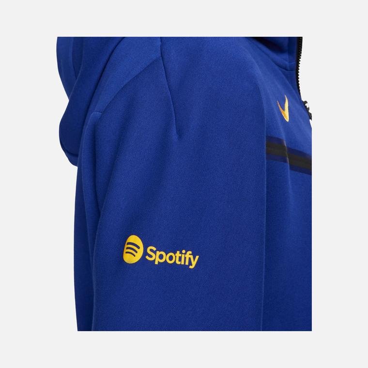 Nike FC Barcelona Tech Fleece Windrunner SS24 Full-Zip Hoodie Erkek Sweatshirt