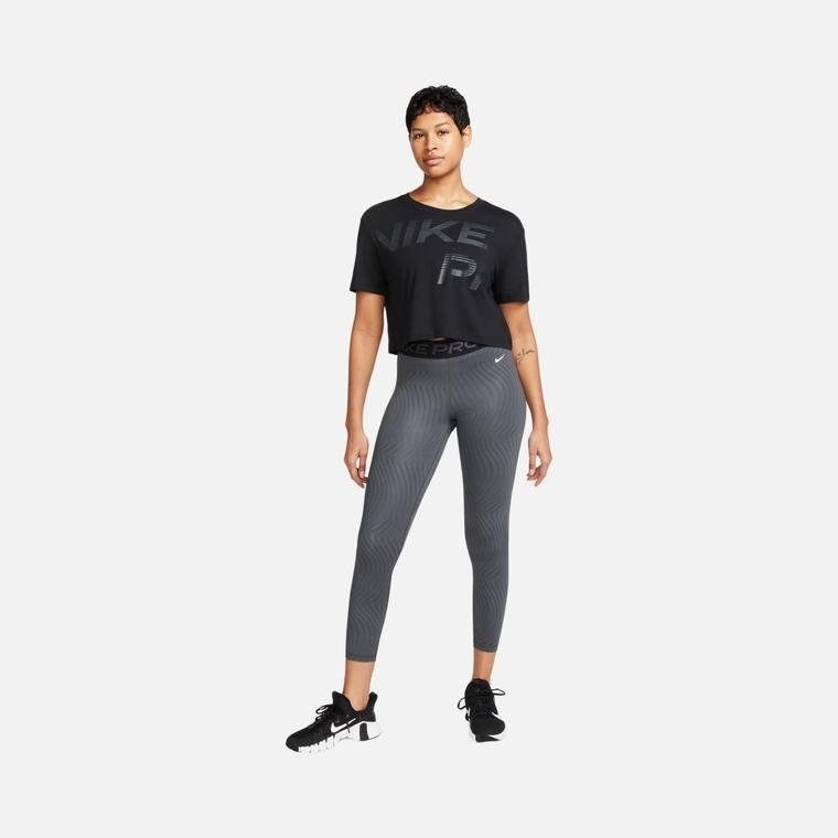 Nike Pro Dri-Fit Graphics Cropped Training Short-Sleeve Kadın Tişört