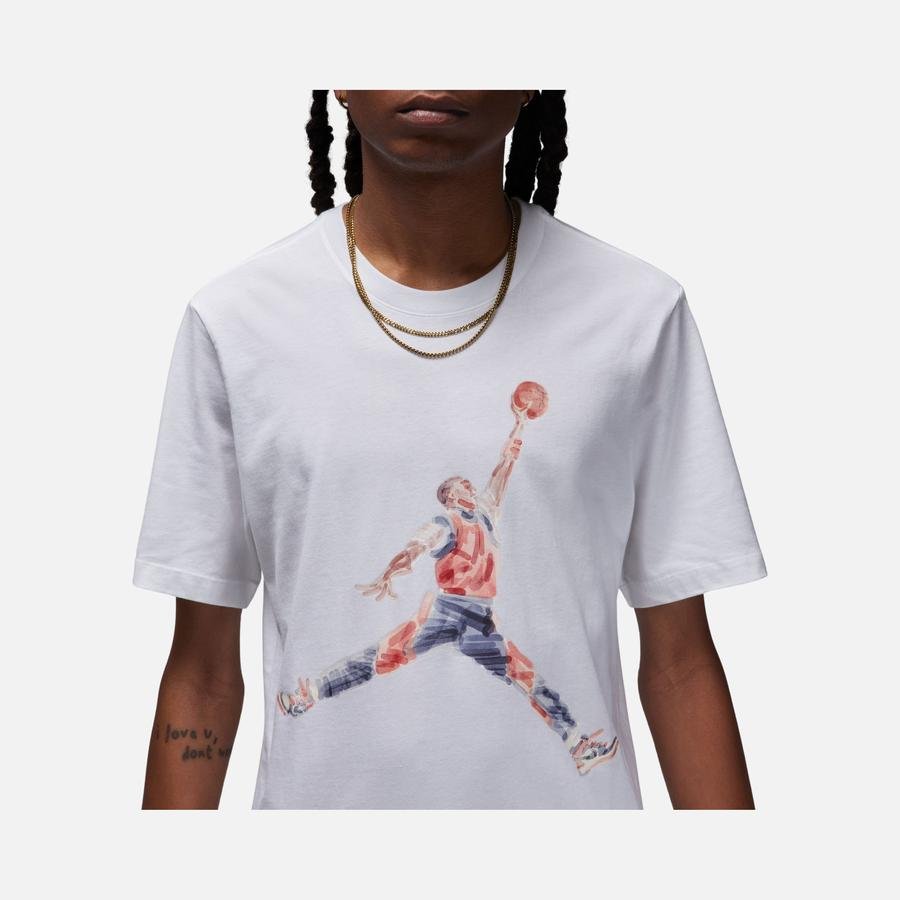  Nike Jordan Brand Jumpman Watercolor Graphic Short-Sleeve Erkek Tişört
