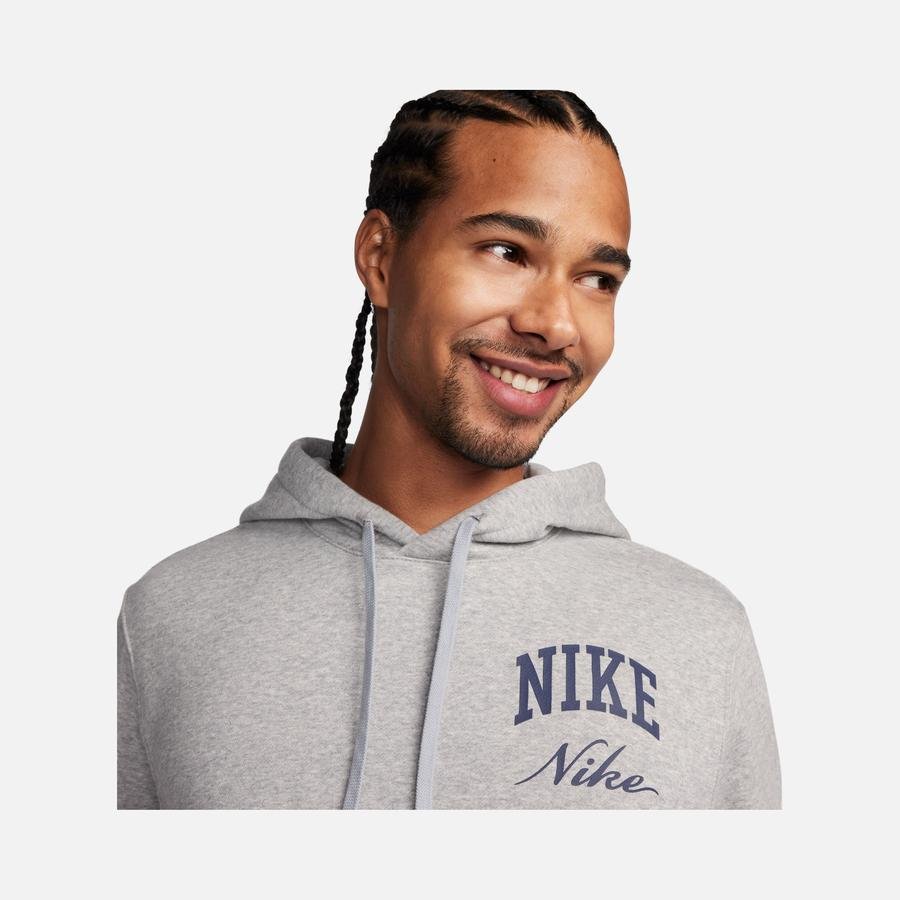  Nike Sportswear Club Fleece ''Stacked Graphics'' Pullover Hoodie Erkek Sweatshirt