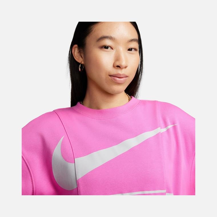 Nike Air Over-Oversized Crew-Neck French Terry ''Adjustable Waist Cord'' Kadın Sweatshirt