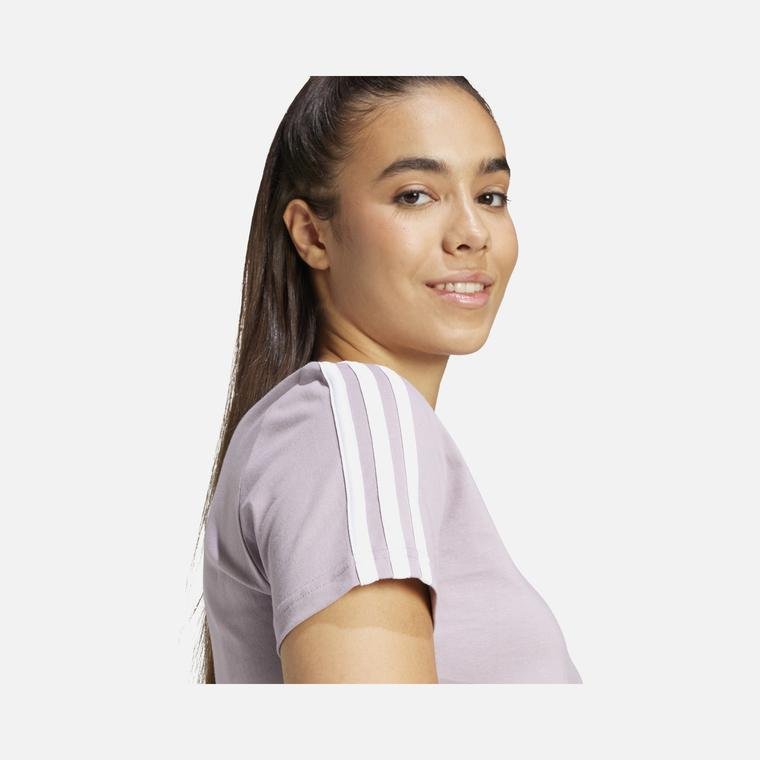 adidas Essentials Slim 3-Stripes Short-Sleeve Kadın Tişört