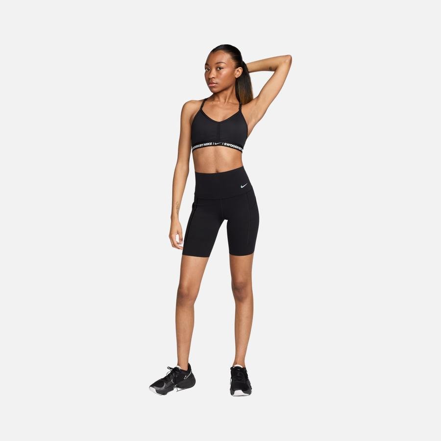 Nike Dri-Fit Indy ''Transparent Swoosh Detail'' Lightly Supported Padded Training Kadın Bra
