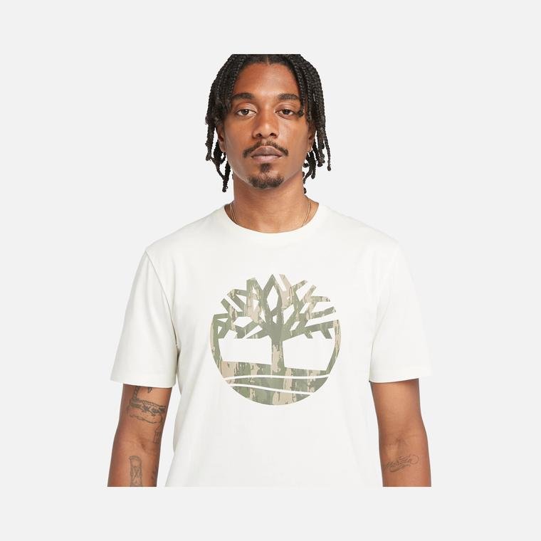 Timberland Sportswear Camouflage Tree Logo Graphic SS24 Short-Sleeve Erkek Tişört