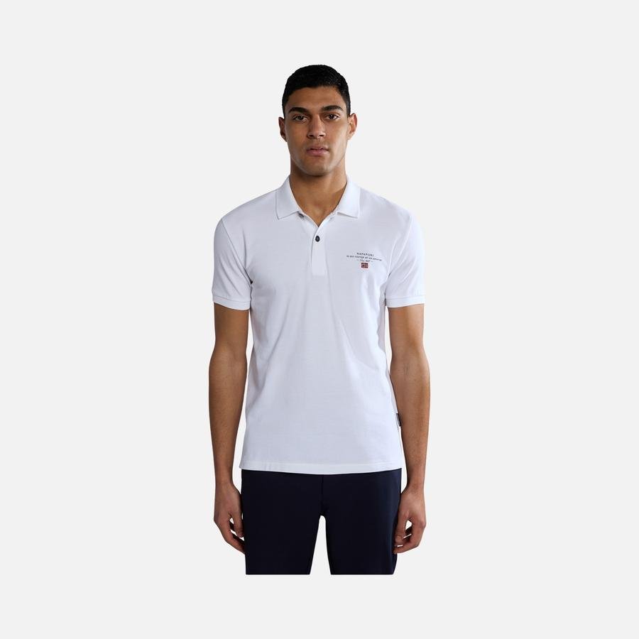  Napapijri Sportswear Elbas 4 Pique Polo Collar Short-Sleeve Erkek Tişört