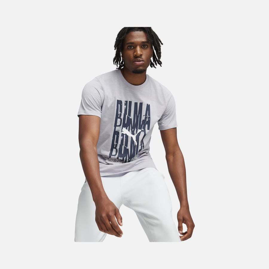  Puma Train Emblem Graphic Training Short-Sleeve Erkek Tişört
