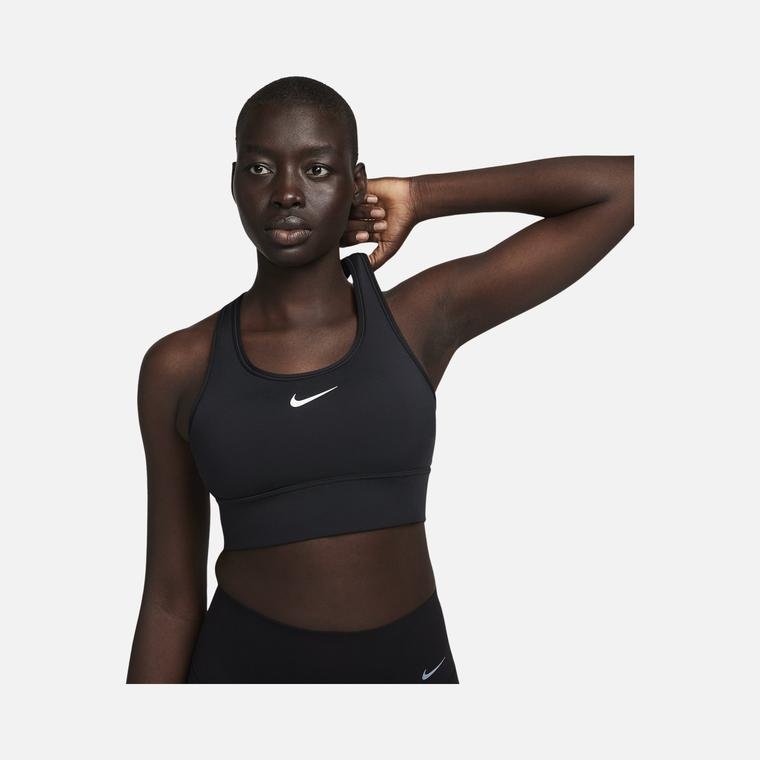 Nike Swoosh Medium Support Padded Longline Sports Kadın Bra