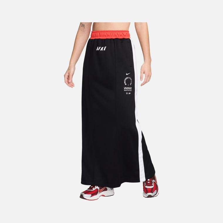 Женская юбка Nike Sportswear Gel Knit Fabric Slit Maxi Etek
