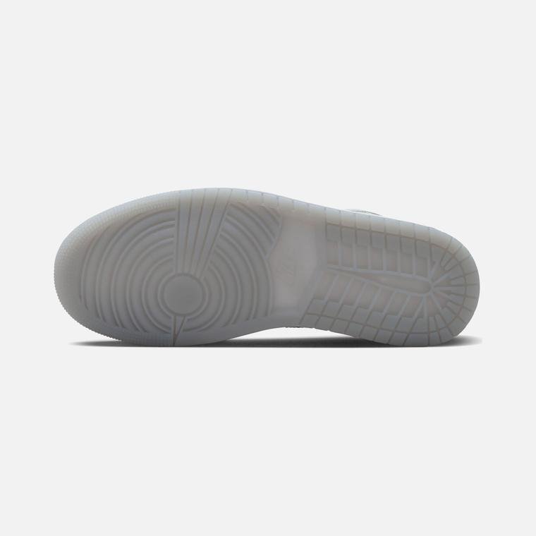 Nike Air Jordan 1 Mid SE "Crumpled Silver Detail" Kadın Spor Ayakkabı