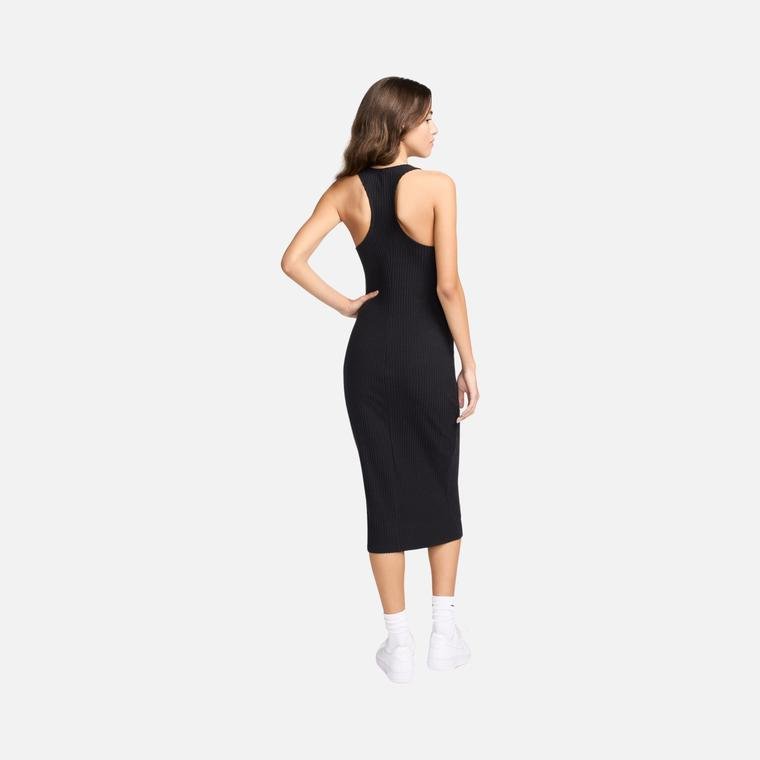 Nike Sportswear Slim Ribbed Midi Racerback Design Sleeveless Kadın Elbise