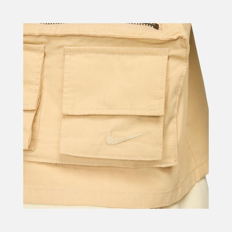 Nike Life Utility Stonewashed Cotton Fabric Full-Zip Erkek Yelek