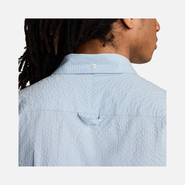 Nike Life Seersucker Fabric Button-Down Short-Sleeve Erkek Gömlek