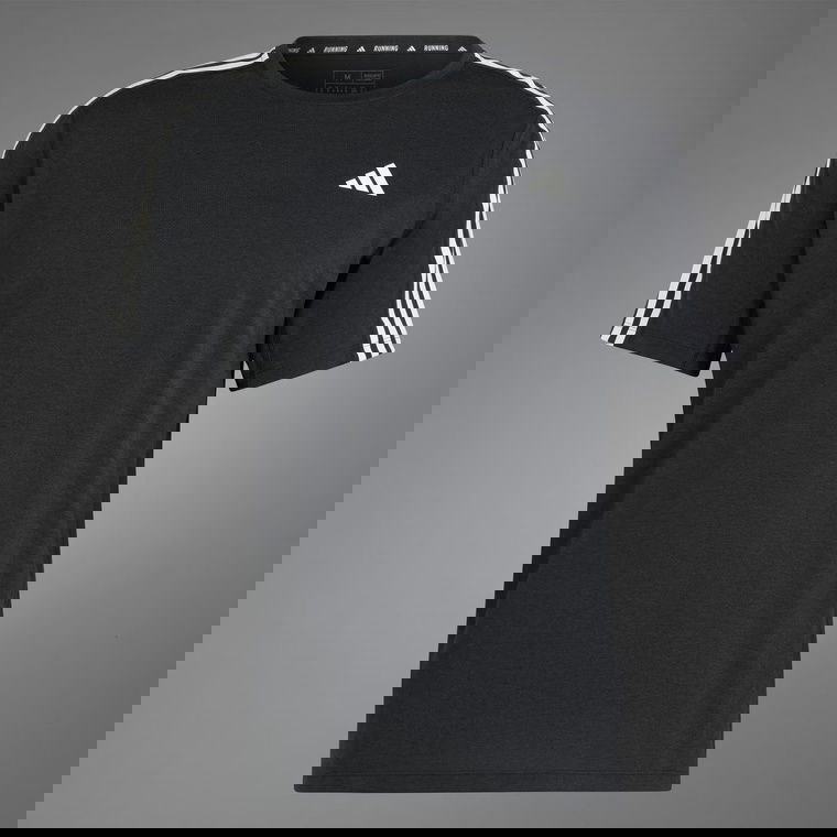 adidas Own the Run 3-Stripes Short-Sleeve Erkek Tişört