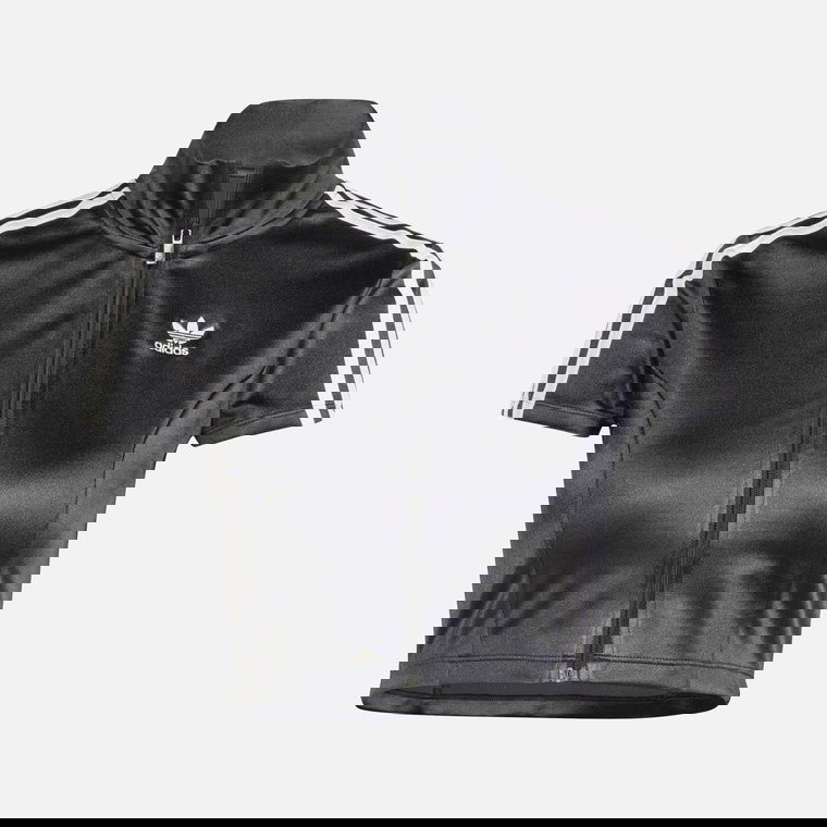 Женская футболка adidas Sportswear Adicolor Cropped Full-Zip Short-Sleeve
