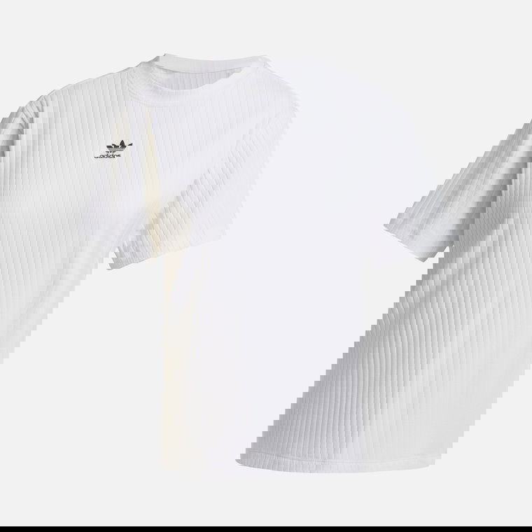 Женская футболка adidas Originals Essentials Wide Ribbed Fabric Texture Short-Sleeve