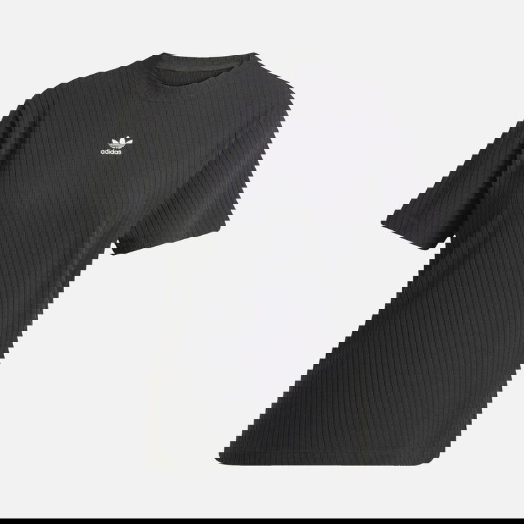 adidas Originals Essentials Wide Ribbed Fabric Texture Short-Sleeve Kadın Tişört