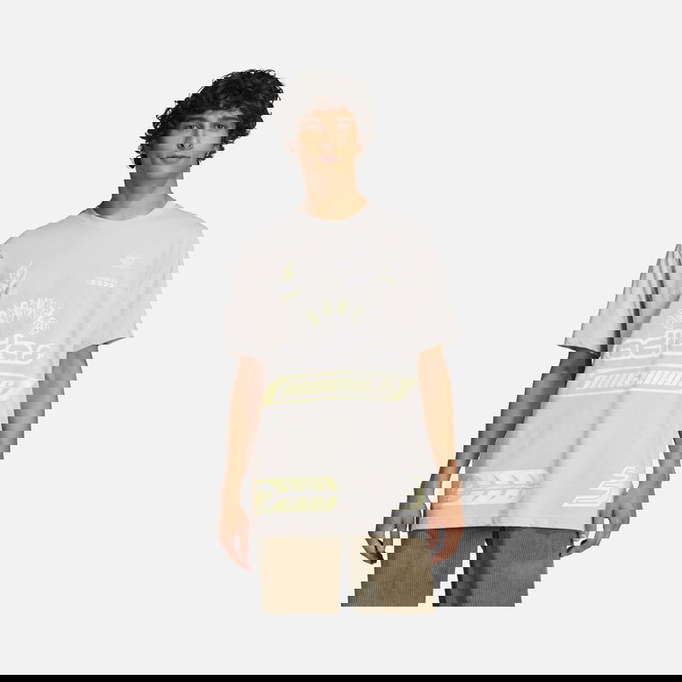 adidas Originals Q12 Sponsor Logo Graphics Loose and Comfortable Cut Short-Sleeve Erkek Tişört