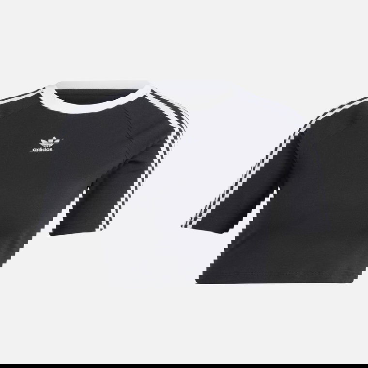 Детская футболка adidas Originals 3-Stripes Baby Slim Cut Crew Neck Cropped Short-Sleeve