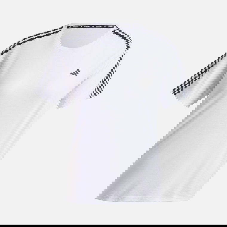 adidas AEROREADY Own the Run 3-Stripes Running Short-Sleeve Kadın Tişört