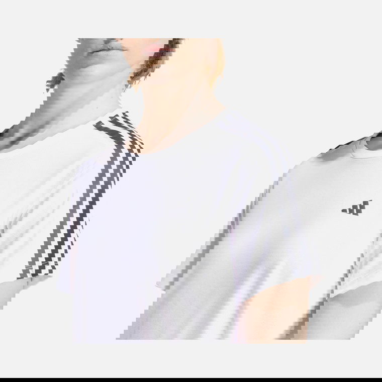 adidas AEROREADY Own the Run 3-Stripes Running Short-Sleeve Kadın Tişört