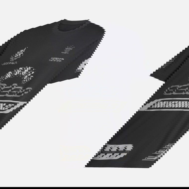 Мужская футболка adidas Originals Q12 Sponsor Logo Graphics Loose and Comfortable Cut Short-Sleeve
