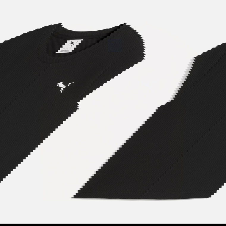 Puma Sportswear Wardrobe Essentials Ribbed Baby Cropped Short-Sleeve Kadın Tişört