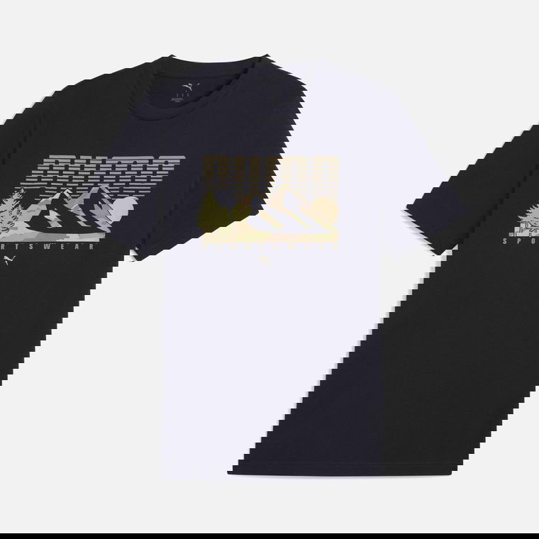 Puma Sportswear Graphics Mountain Regular-Fit Short-Sleeve Erkek Tişört